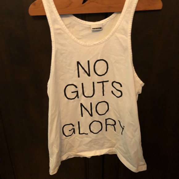 Noisy May Tank with No Guts No Glory Graphic - Picture 1 of 4